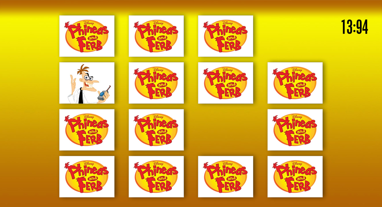 Disney School Out Memory Match Game